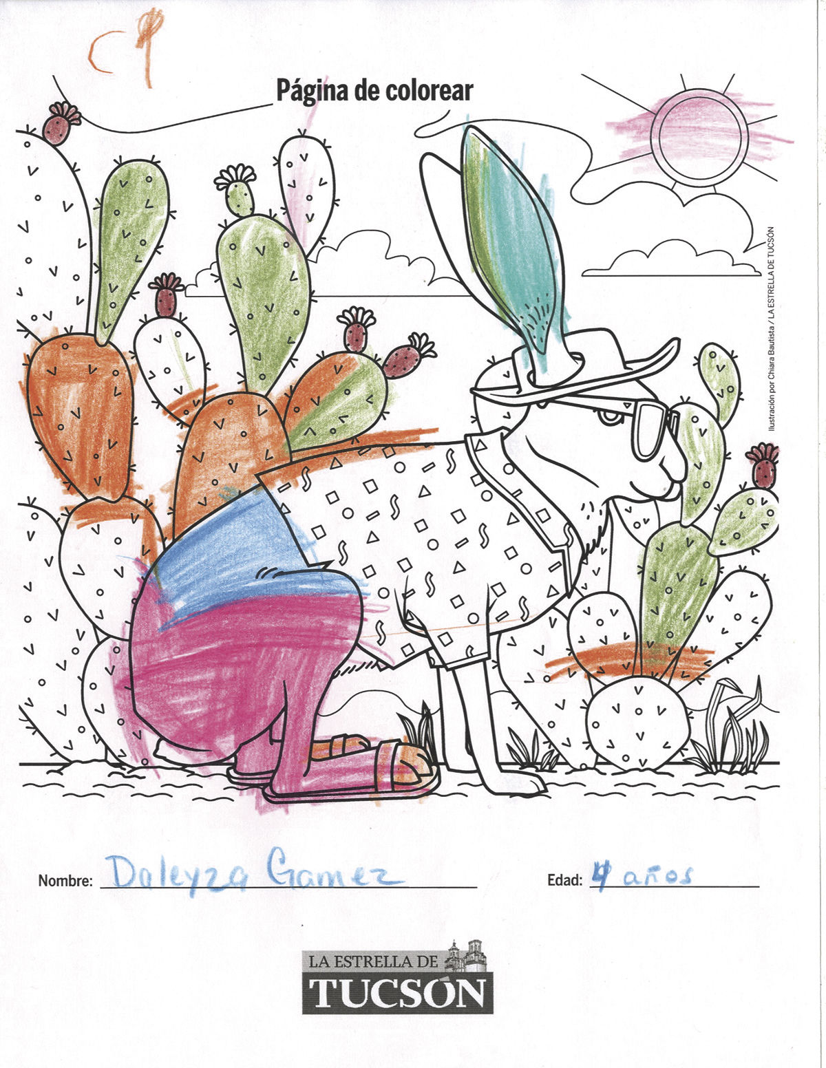 Pequeños artistas, páginas para colorear